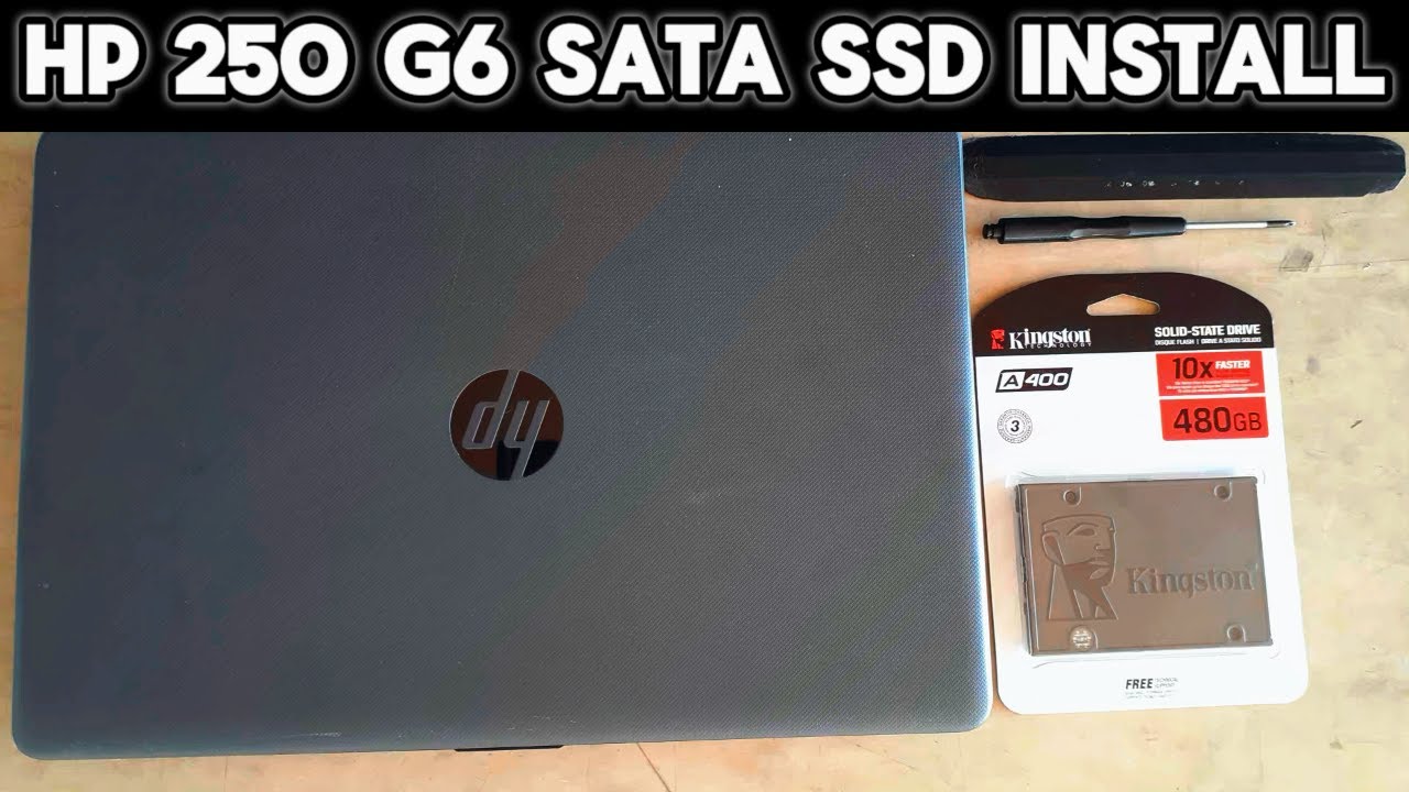 How to Open HP 250 G6 Laptop (Upgrade SATA HDD to SSD) [Tutorial] - YouTube