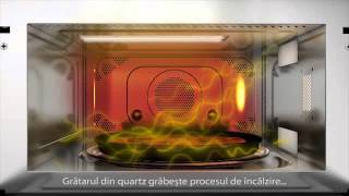 Crisp microwave oven