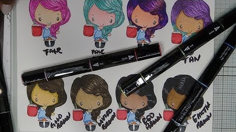 Review Tutorial: Spectrum Noir Tri-Blend Skin Colors from 24 Piece Set!