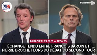 Tense exchange between François Baroin and Pierre Brochet during the second round municipal elect...