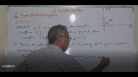 la rotation pour les nombres complexes