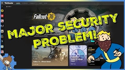 WTF?! MAJOR SECURITY PROBLEM WITH THE BETHESDA LAUNCHER!
