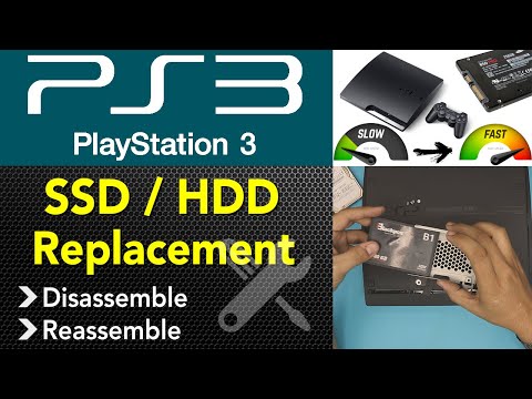 PS3 - PlayStation 3 slim UPGRADE to SSD Step by Step