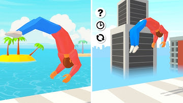 Backflip Master 🕺🏻🐬🏃🏻‍♂️ Gameplay Android, iOS - Backflipping