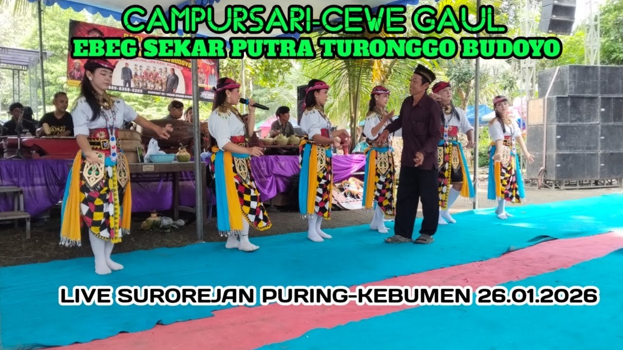 Campursari cewe gaul ‼️ebeg sekar putra turonggo budoyo 📍📍live surorejan puring-kebumen26. 01.2026
