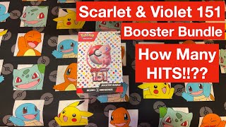 How Many Hits!? Pokemon. Scarlet and Violet 151. 6 Pack Booster Bundle.