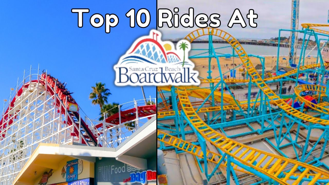 Top 10 Rides at the Santa Cruz Beach Boardwalk - YouTube