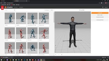 Видео урок по Unity 3d Скачаиванние персонажа с сайта Mixamo
