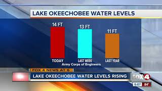 Lake Okeechobee levels rising