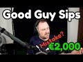 Sips gets drunken €2,000 donation