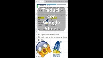 Traducir texto con Google Sheet