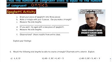 5.4 LT 6-7 Triangle Inequality Theorem Phaze 2 Video 3