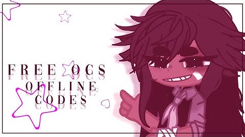 Free ocs offline codes ||Girls ocs|| ||codes in description||