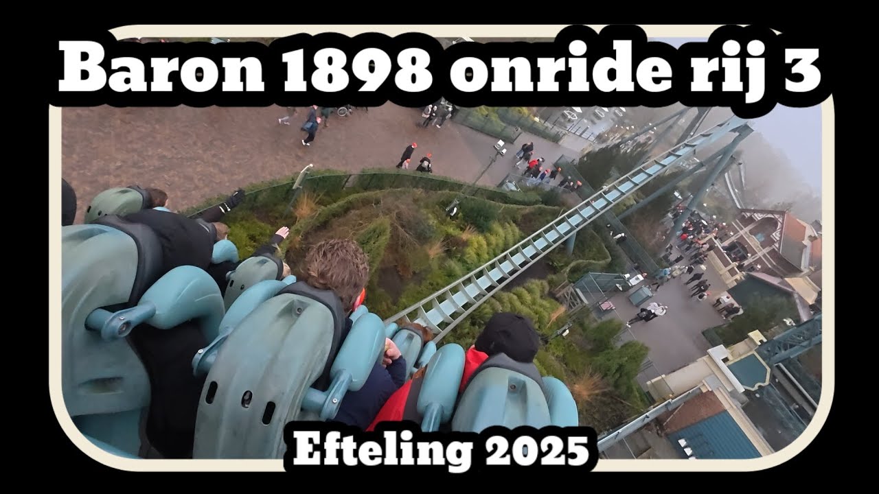 Baron 1898 onride rij 3 [Efteling 2025]