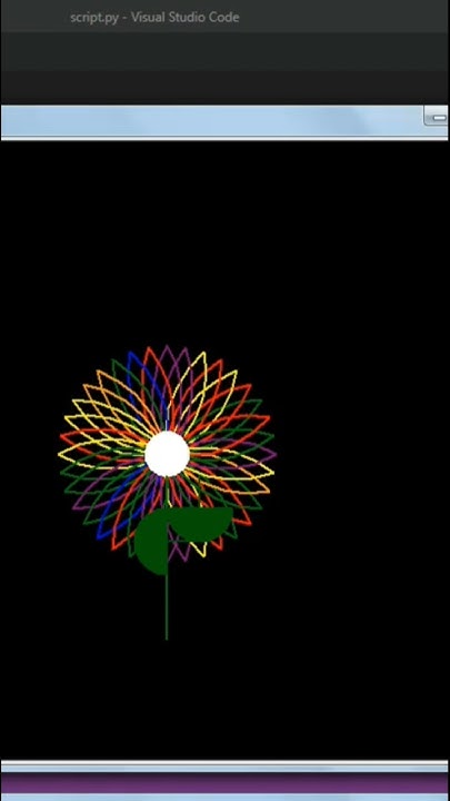 Flower Art with python #flowers #python #coding - YouTube