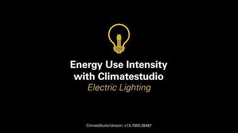 ClimateStudio Tutorial: Electric Lighting Study