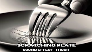 Fork and Knife Scratching Plate Sound Effect [1 HOUR]