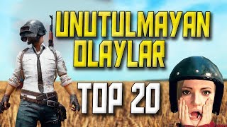 PUBG'DE YAŞANMIŞ EN UNUTULMAZ 20 AN -Twitchde En Çok izlenen 20 Klip