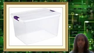 Sterilite 66 Quart ClearView Latch Box Pack of 6