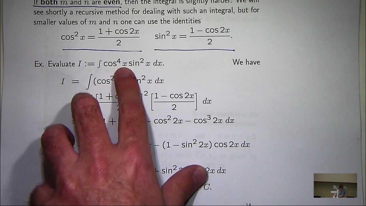 Integrals of trig functions powers YouTube