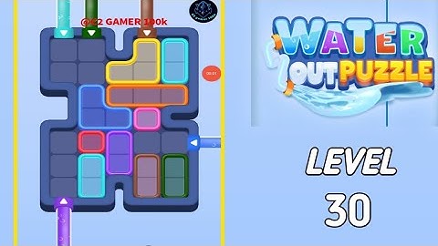 Water Out Puzzle Level 30 walkthrough solution 