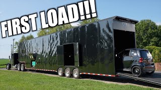 Loading My NEW 53Ft Race Trailer For the FIRST TIME!!!