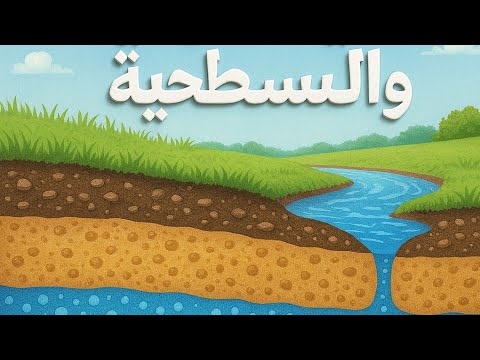 شاهد كيف تتكون المياه السطحية والجوفية في باطن الارض