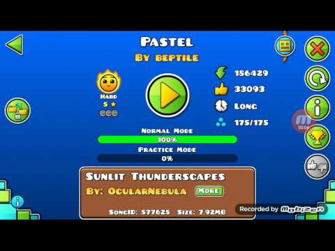 Pastel geometry dash