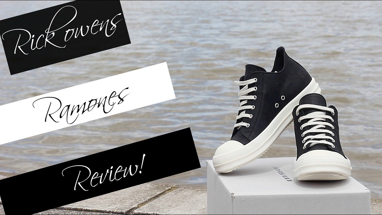 Rick Owens DRKSHDW LOW RAMONES SNEAKERS Black (Review) + ON FOOT