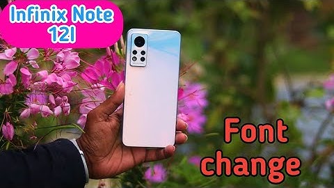 How To Change Font Style In Infinix Note 12i, Infinix Note 12i Mein Font Style Setting Kaise Karen,