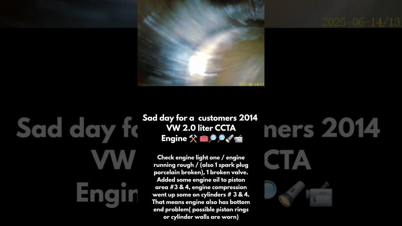 "Check Engine = Engine failure (badly running rough) VW CCTA" 📹🔦🔎🧰