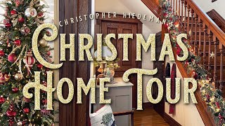 Christmas Home Tour  Christopher Hiedeman's Christmas Decorating  Historic 1898 Home Tour