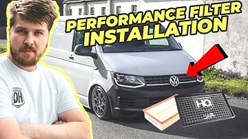 How to fit a performance air filter in a VW Transporter T5, T5.1, T6, T6.1, Transporter HQ and ITG