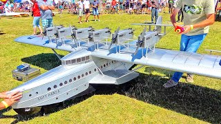 MASTERPIECE! GIGANTIC RC SCALE FLYING BOAT DORNIER DO X FLIGHT DEMONSTRATION