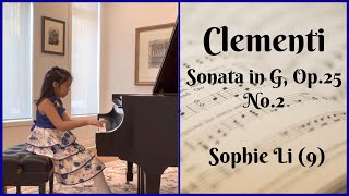 Clementi Sonata in G, Op.25 No.2 - Sophie Li (9)