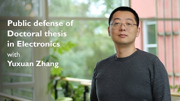 Presentation of doctoral thesis with Yuxuan Zhang