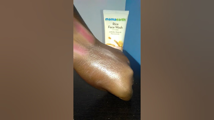 mamaearth rice face wash for glass skin with niacinamide and rice water / for all skin types