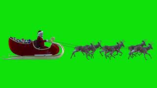 Santa Claus on a sleigh-Дед мороз на санях-FOOTAGE