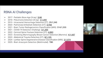 AI4C Lecture Series: AI in Radiology: Challenge Accepted