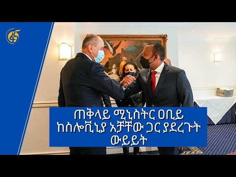 ጠቅላይ ሚኒስትር ዐቢይ ከስሎቪኒያ አቻቸው ጋር ያደረጉት ውይይት