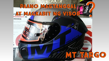 How to remove and install visor| MT targo helmet #MThelmet #MTtargo