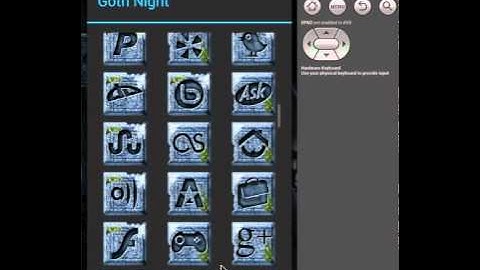 Android: TSF Shell Launcher Theme: Goth Night