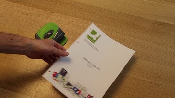 How to punch 4 holes with a 2-hole puncher?