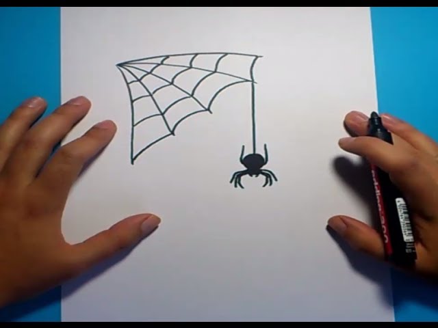 Como dibujar una araña paso a paso 5 | How to draw a spider 5 - thptnganamst.edu.vn