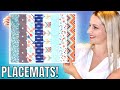 HOW TO SEW A JELLY ROLL PLACEMAT WITH BATTING AND BORDERS (Beginner Sewing Tutorial)