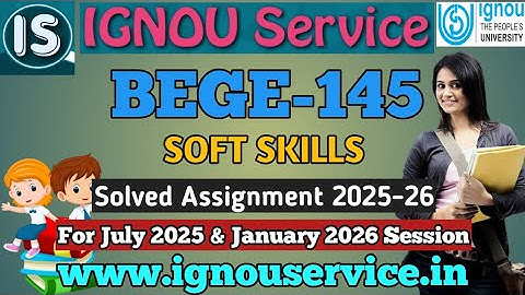 IGNOU BEGE-145 Solved Assignment 2025-26 For July 2025 and January 2026 Session