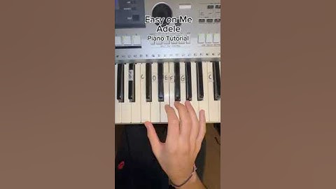 How to play Easy on Me by Adele - Easy Piano Tutorial