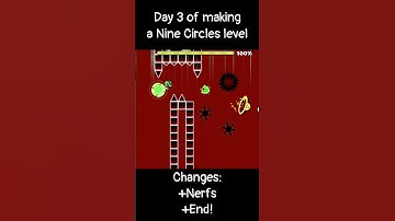 Day 3 of Making a Nine Circles Level  #geometrydash #gd #ninecircles