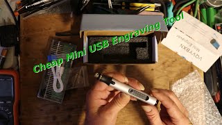 USB mini engraving tool unboxing and testing.