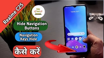 How To Hide Navigation Button in Realme C25, Hide Navigation Keys in Realme C25 C21,Navigation Keys
